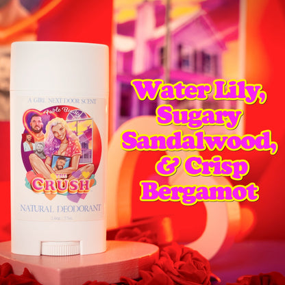 The Crush - Natural Deodorant - Water Lily, Sugary Sandalwood, Crisp Bergamot