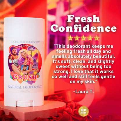 The Crush - Natural Deodorant - Water Lily, Sugary Sandalwood, Crisp Bergamot