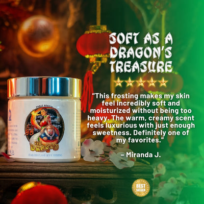 The Dragon - Body Frosting - Cherry Blossoms, Creamy Cocoa Butter, Soft Cashmere Woods
