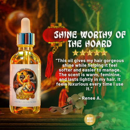 The Dragon - Hair Oil Elixir - Cherry Blossoms, Creamy Cocoa Butter, Soft Cashmere Woods