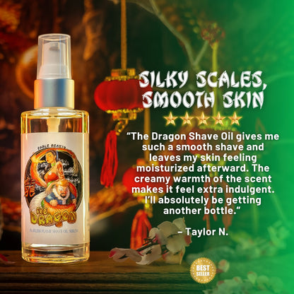 The Dragon - Shave Oil Serum - Cherry Blossoms, Creamy Cocoa Butter, Cashmere Woods