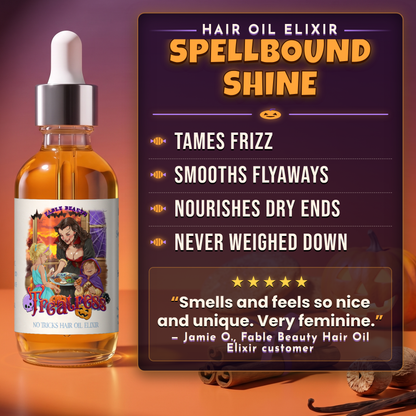 Treatress - Hair Oil Elixir - Cinnamon Sugar Cookies, Vanilla Extract, Warm Nutmeg