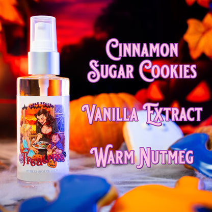 Treatress - Shave Oil Serum - Cinnamon Sugar Cookies, Vanilla Extract, Warm Nutmeg