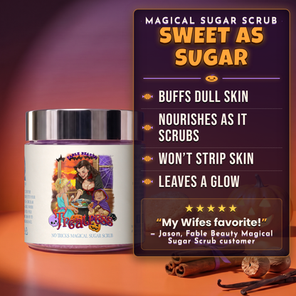 Treatress - Magical Sugar Scrub - Cinnamon Sugar Cookies, Vanilla Extract, Warm Nutmeg