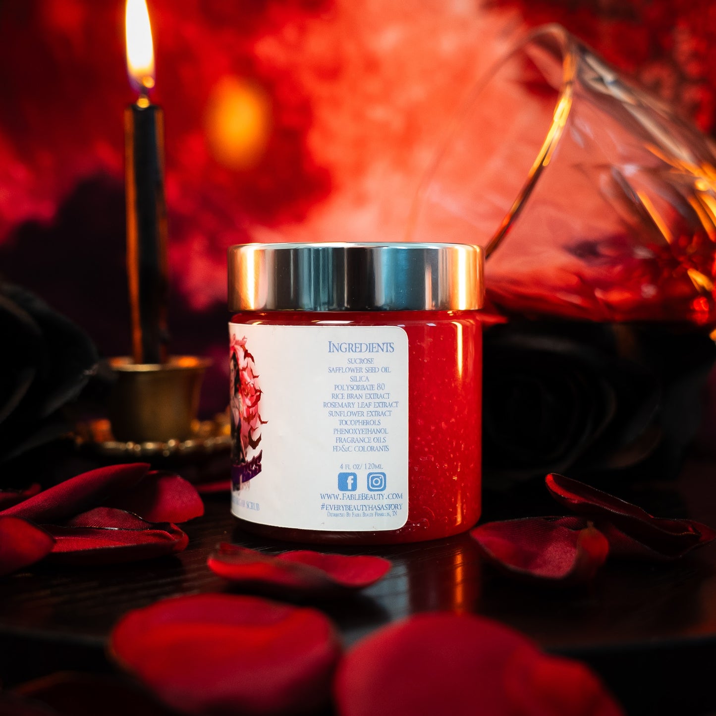 Vampiress - Magical Sugar Scrub - Juicy Strawberries, Ripe Blackberries, Dark Plums