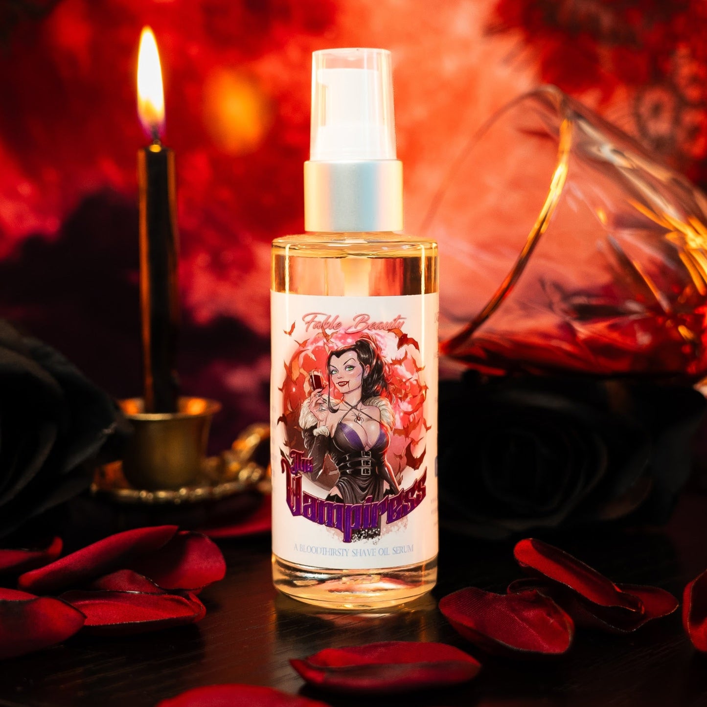 Vampiress - Shave Oil Serum - Juicy Strawberries, Ripe Blackberries, Dark Plums