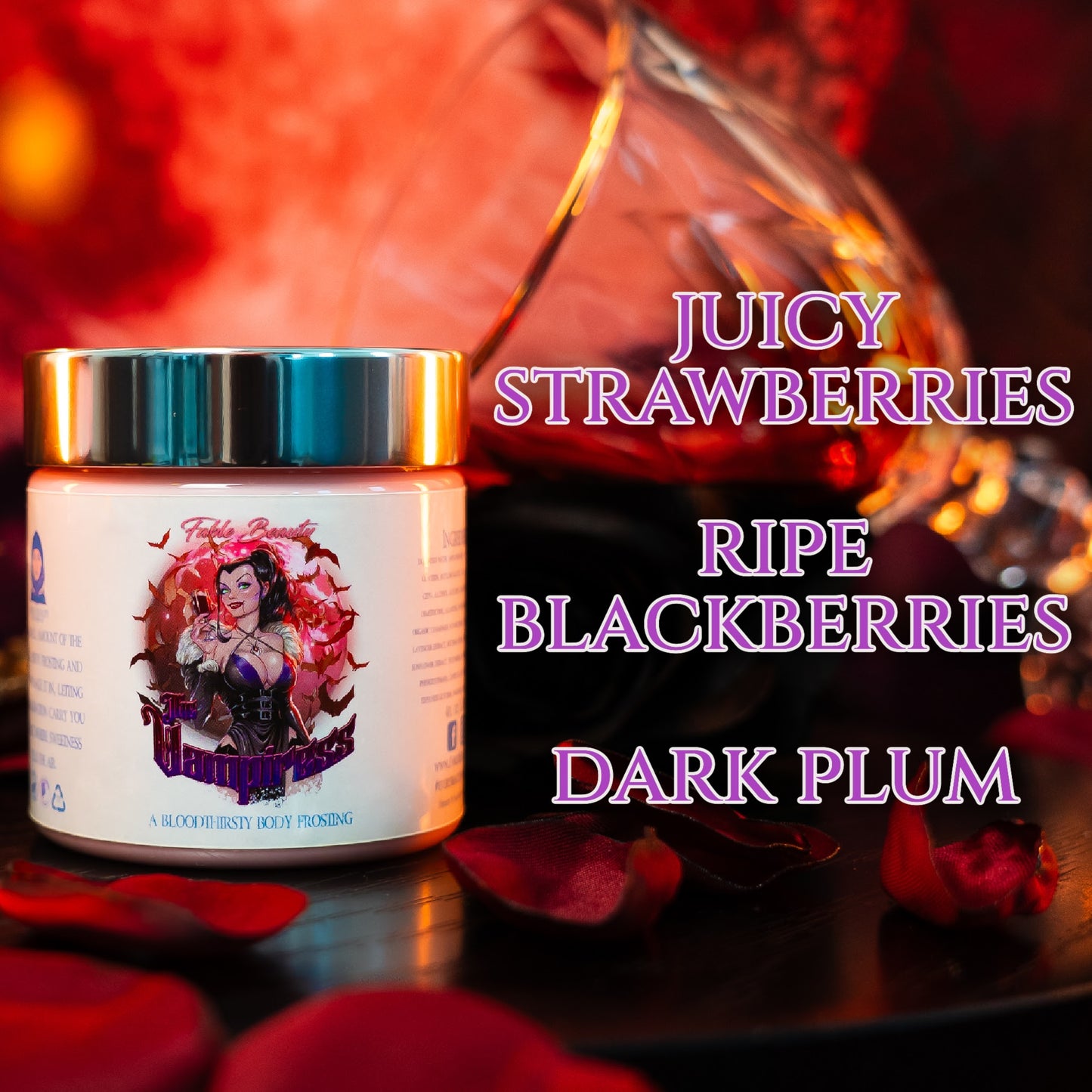 Vampiress - Polish & Pamper Duo - Juicy Strawberries, Ripe Blackberries, Dark Plums