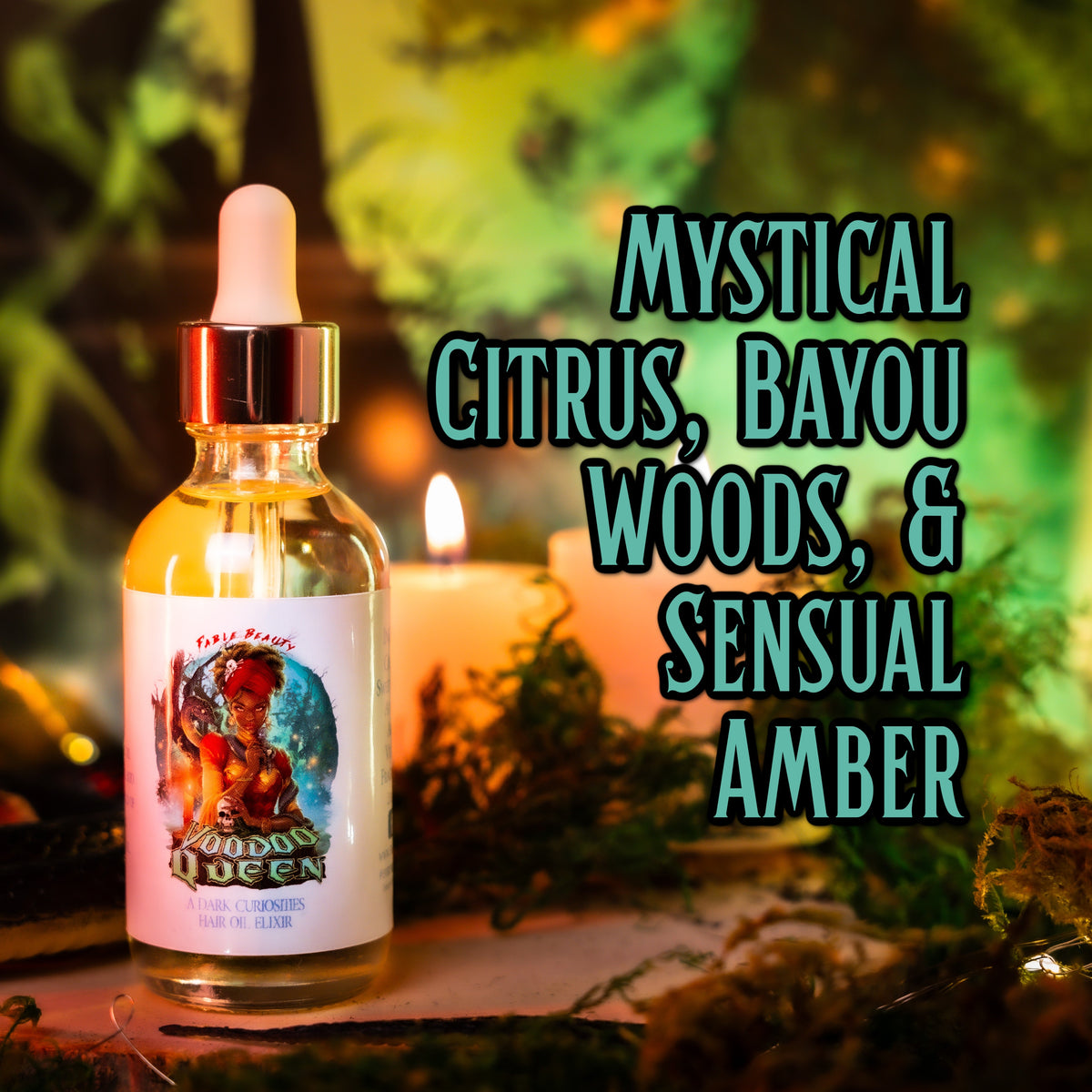 Voodoo Queen - Hair Oil Elixir - Woodland Smoke & Amber Allure – Fable ...