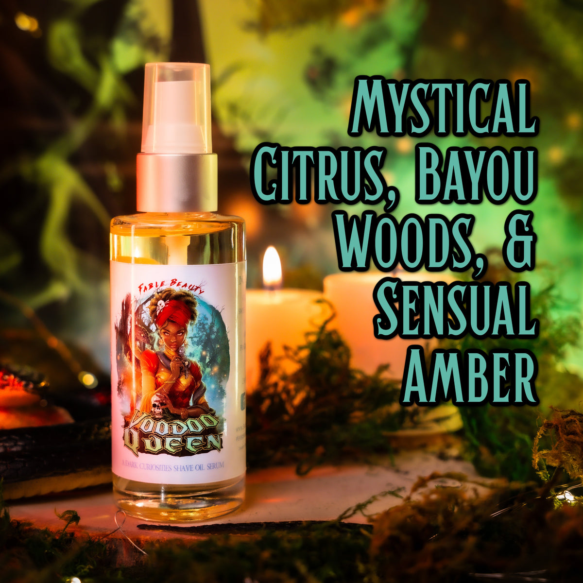 Voodoo Queen - Shave Oil Serum - Woodland Smoke & Amber Allure – Fable ...