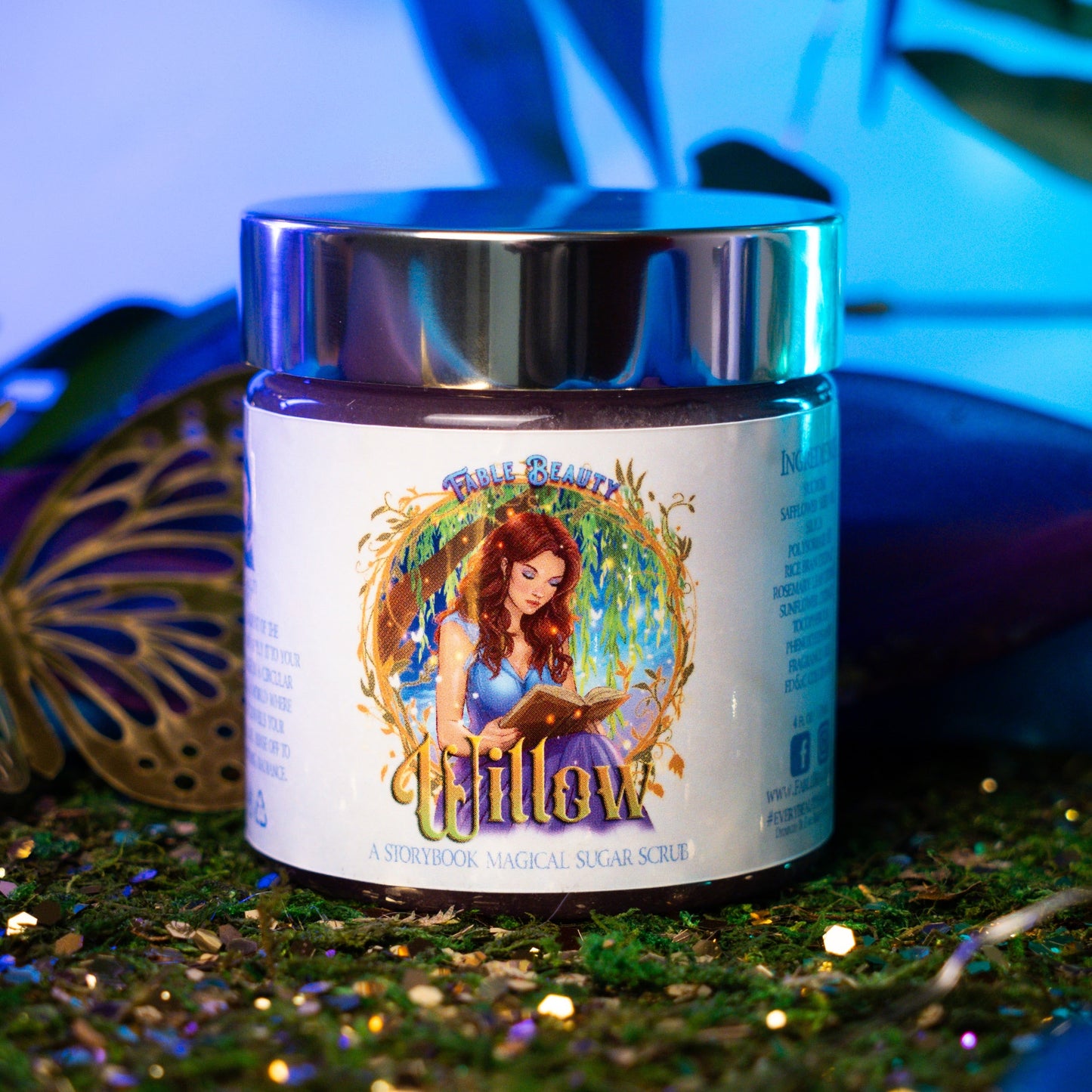 Willow - Magical Sugar Scrub - Woodland Lavender, Grounding Vetiver, Soft Pears