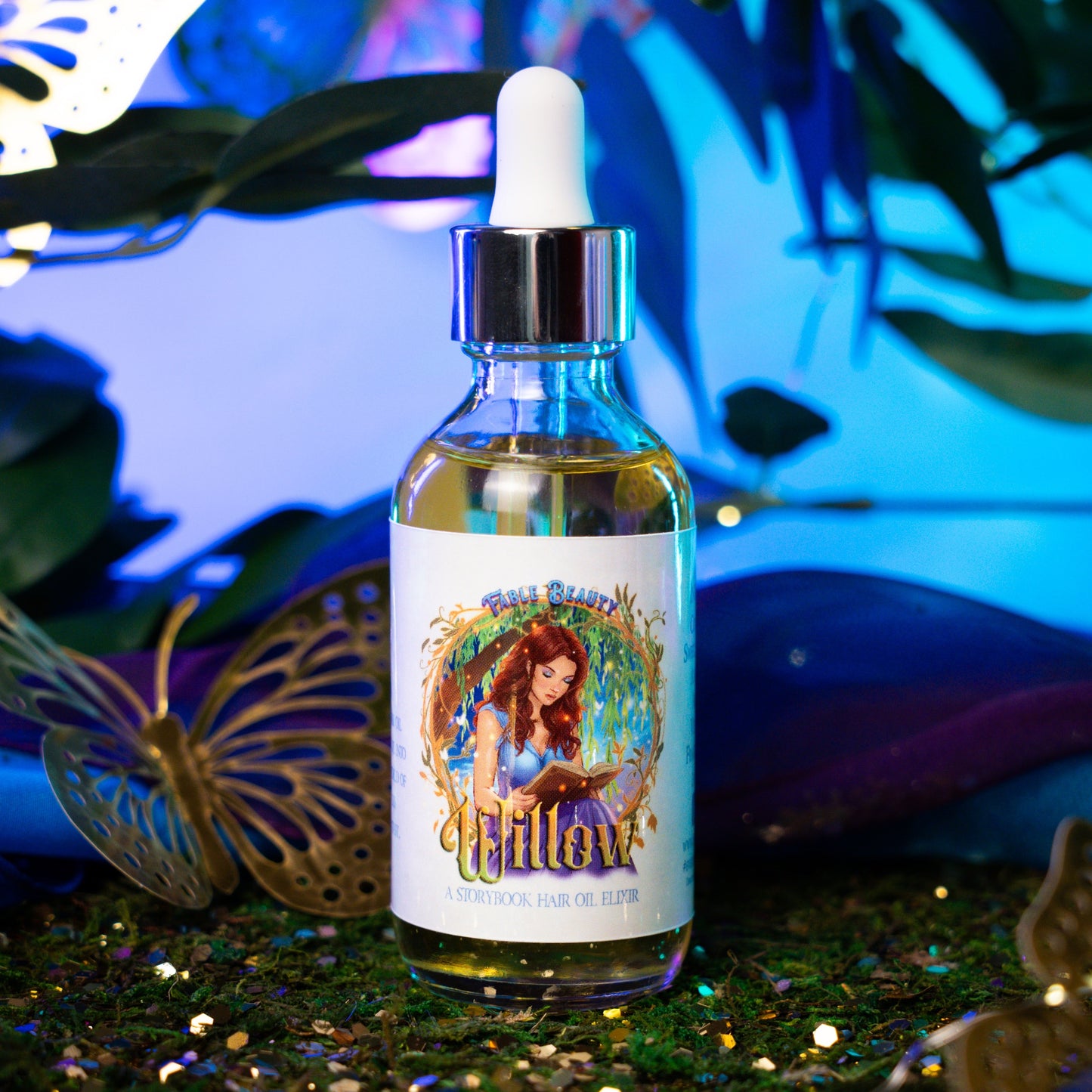 Willow - Hair Oil Elixir - Woodland Lavender, Grounding Vetiver, Soft Pears