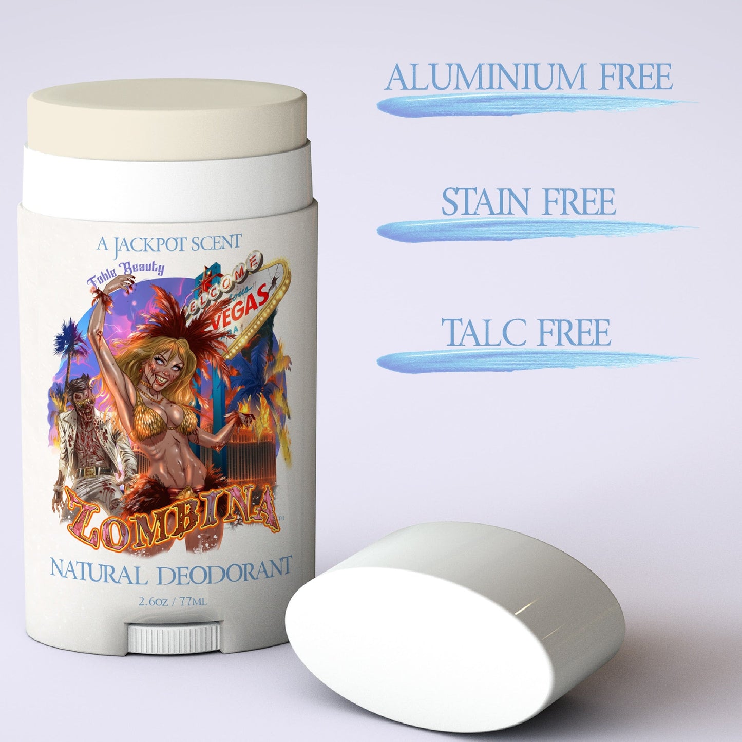 Zombina - Natural Deodorant - Sparkling Citrus Rind, Playful Tangerine, Rich Vanilla Liqueur
