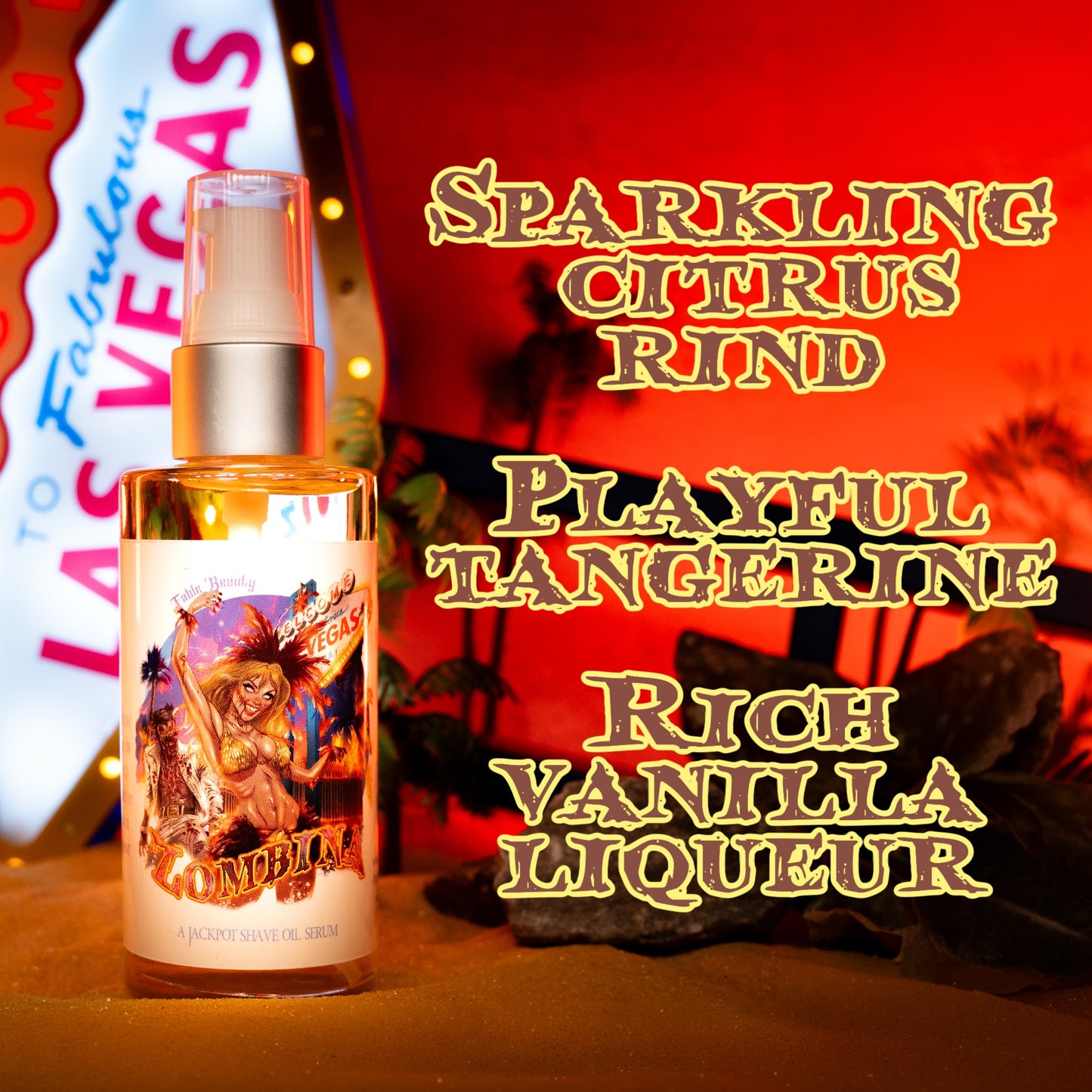 Zombina - Shave Oil Serum - Sparkling Citrus Rind, Playful Tangerine, Rich Vanilla Liqueur