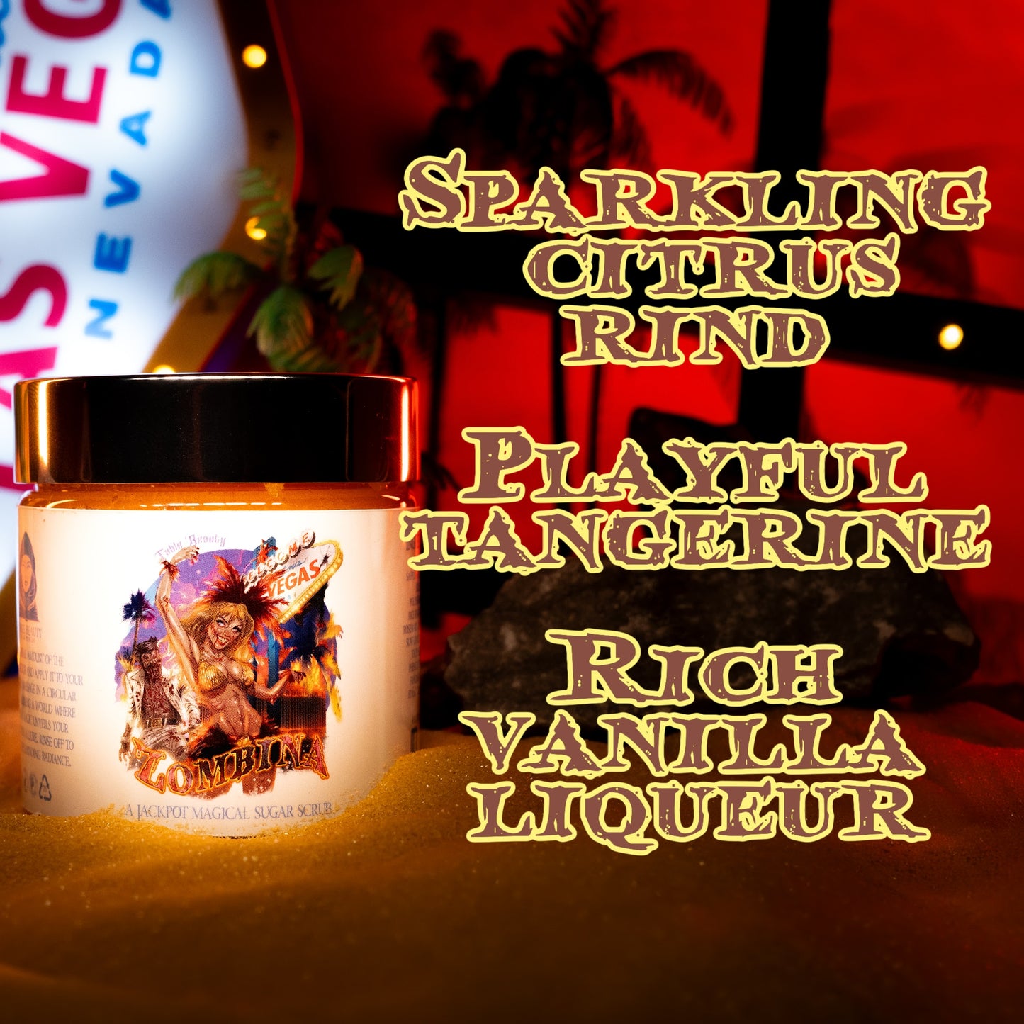 Zombina - Magical Sugar Scrub - Sparkling Citrus Rind, Playful Tangerine, Rich Vanilla Liqueur