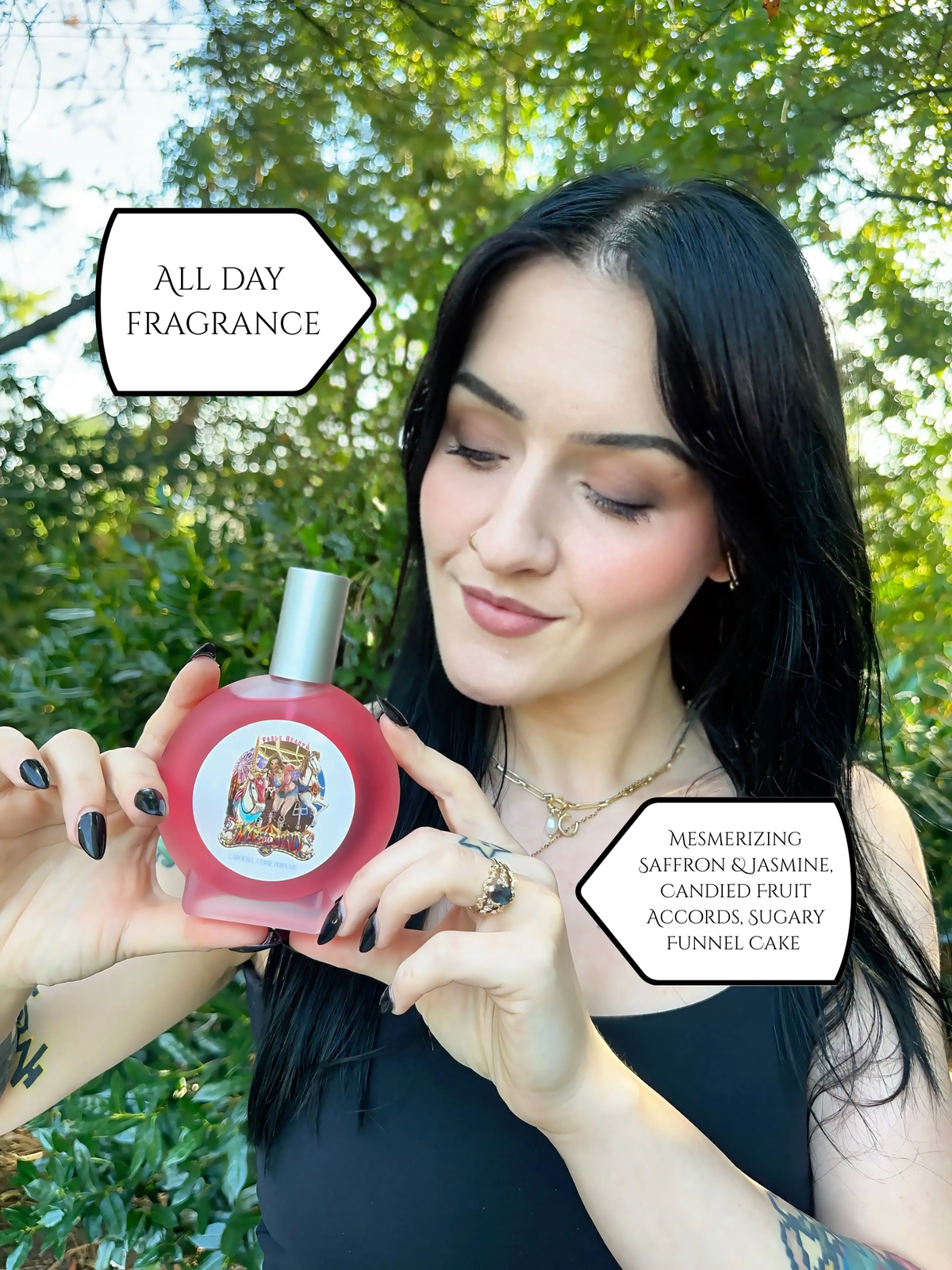 Mary Go Round - Perfume - Mesmerizing Saffron & Jasmine, Candied Fruit Accords, Sugary Funnel Cake