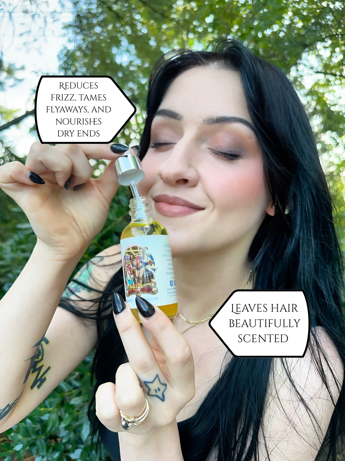 Mary Go Round - Hair Oil Elixir - Mesmerizing Saffron & Jasmine, Candied Fruit Accords, Sugary Funnel Cake