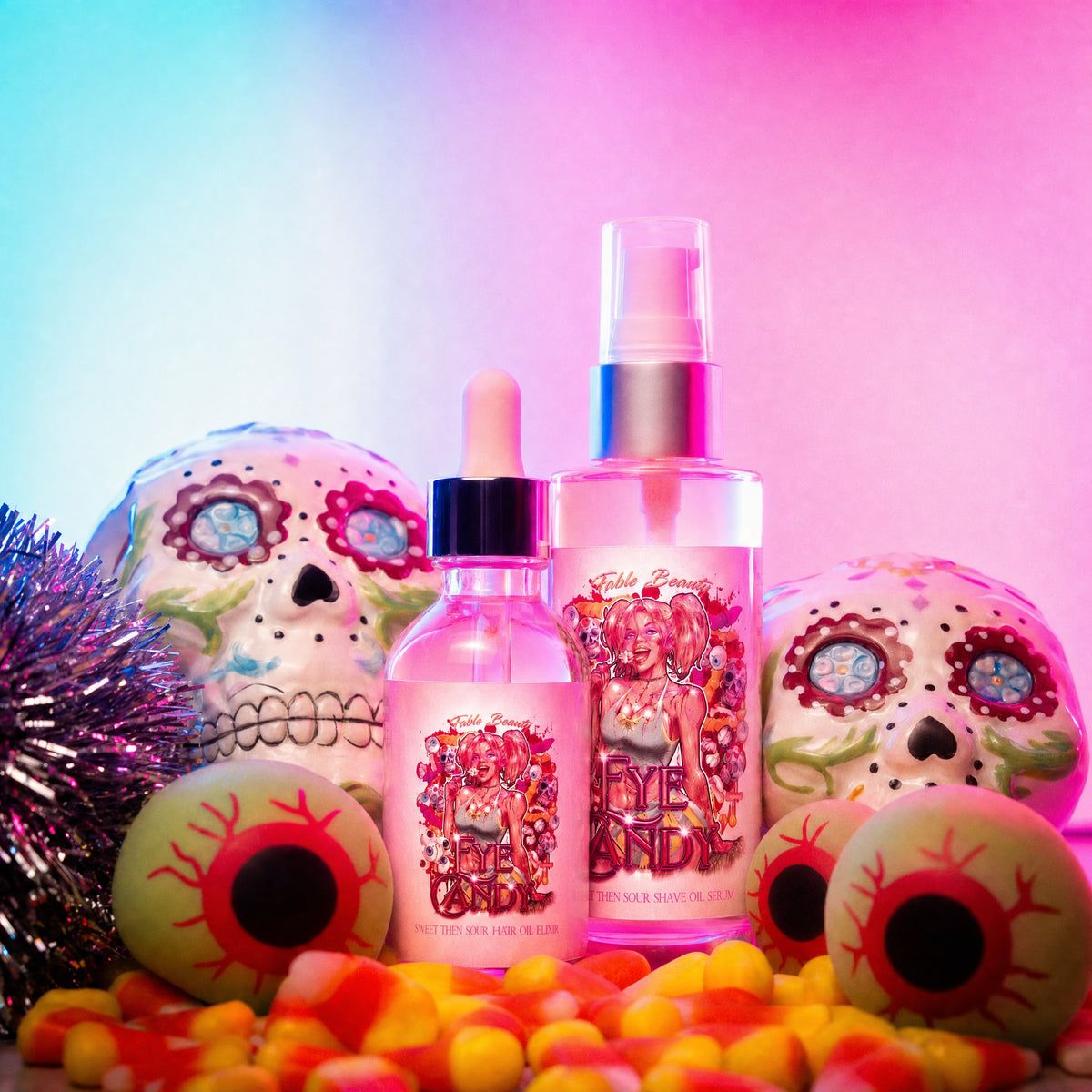 Eye Candy - Razor and Radiance Duo - Sour Gummies, Caramel Apples, Lemon Drops