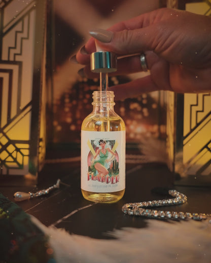 Flapper - Hair Oil Elixir - Golden Mimosa Fizz, Rouge Raspberries, Satin Vanilla Cream