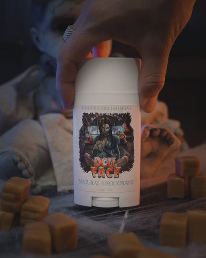 Doll Face - Natural Deodorant - Butterscotch Candies, Decadent Caramel, Flaky Sea-Salt