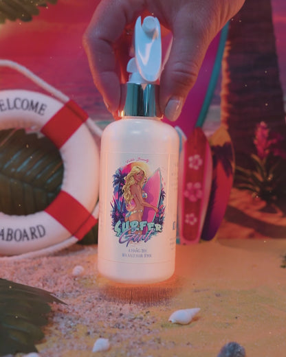 Surfer Girl - Sea Salt Hair Tonic - Water Lily, Ocean Driftwood, Shaved Coconut