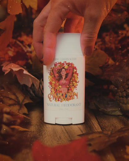 Autumn - Natural Deodorant - Cinnamon Apples, Fallen Leaves, Orange Peel