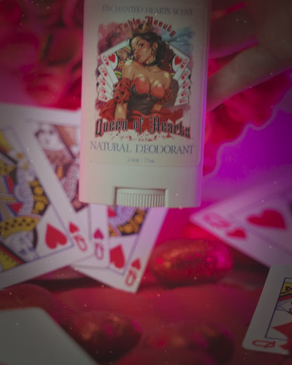 Queen Of Hearts - Natural Deodorant - Roses, Musk, and Ripe Peaches