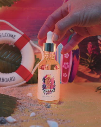 Surfer Girl - Hair Oil Elixir - Water Lily, Ocean Driftwood, Shaved Coconut