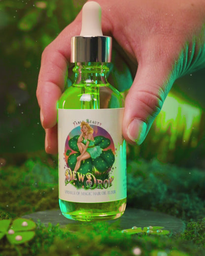 Dewdrop - Hair Oil Elixir - Sweet Honeydew, Dewy Cloverleaf, Fresh Cucumber