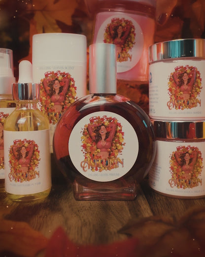 Autumn - Beauty Box w/ Candle - Cinnamon Apples, Fallen Leaves, Orange Peel