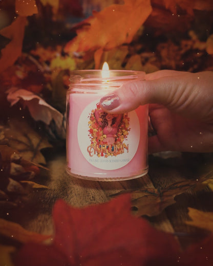 Autumn - Beauty Box w/ Candle - Cinnamon Apples, Fallen Leaves, Orange Peel