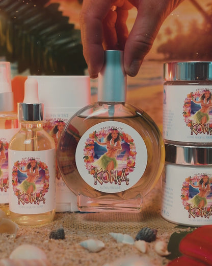 Kona - Beauty Box - Sun-Kissed Coffee Beans, Bamboo Coconut Breeze, Silky Almond Cream
