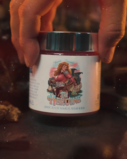 The Heroine - Magical Sugar Scrub - Golden Vanilla Peach, Smoky Leather, Cashmere Musk