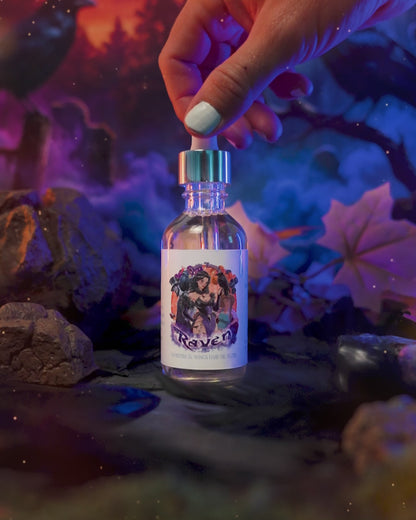 Raven - Hair Oil Elixir - Fresh Gingerbread, Bourbon Soaked Vanilla, Sugary Icing