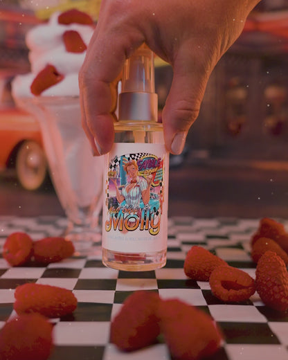 Malt Shop Molly - Shave Oil Serum - Vanilla Bean Ice Cream, Raspberry Swirl, Sweet Whipped Cream