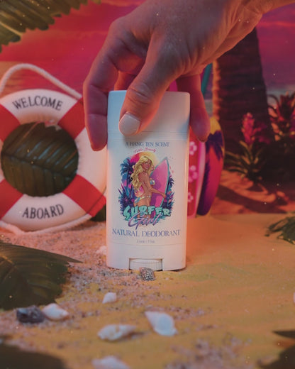 Surfer Girl - Natural Deodorant - Water Lily, Ocean Driftwood, Shaved Coconut