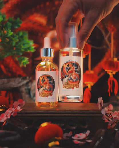 The Dragon - Razor and Radiance Duo - Cherry Blossoms, Creamy Cocoa Butter, Cashmere Woods