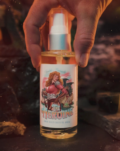 The Heroine - Shave Oil Serum - Golden Vanilla Peach, Smoky Leather, Cashmere Musk