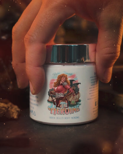 The Heroine - Body Frosting - Golden Vanilla Peach, Smoky Leather, Cashmere Musk