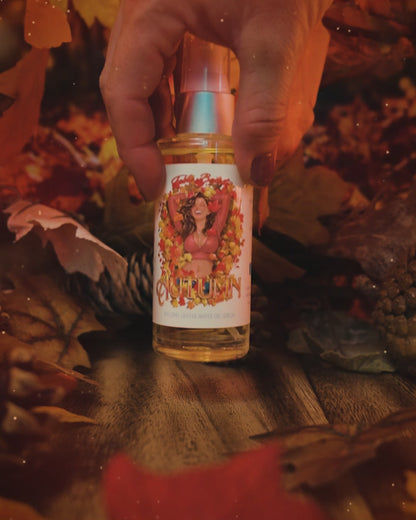 Autumn - Shave Oil Serum - Cinnamon Apples, Fallen Leaves, Orange Peel